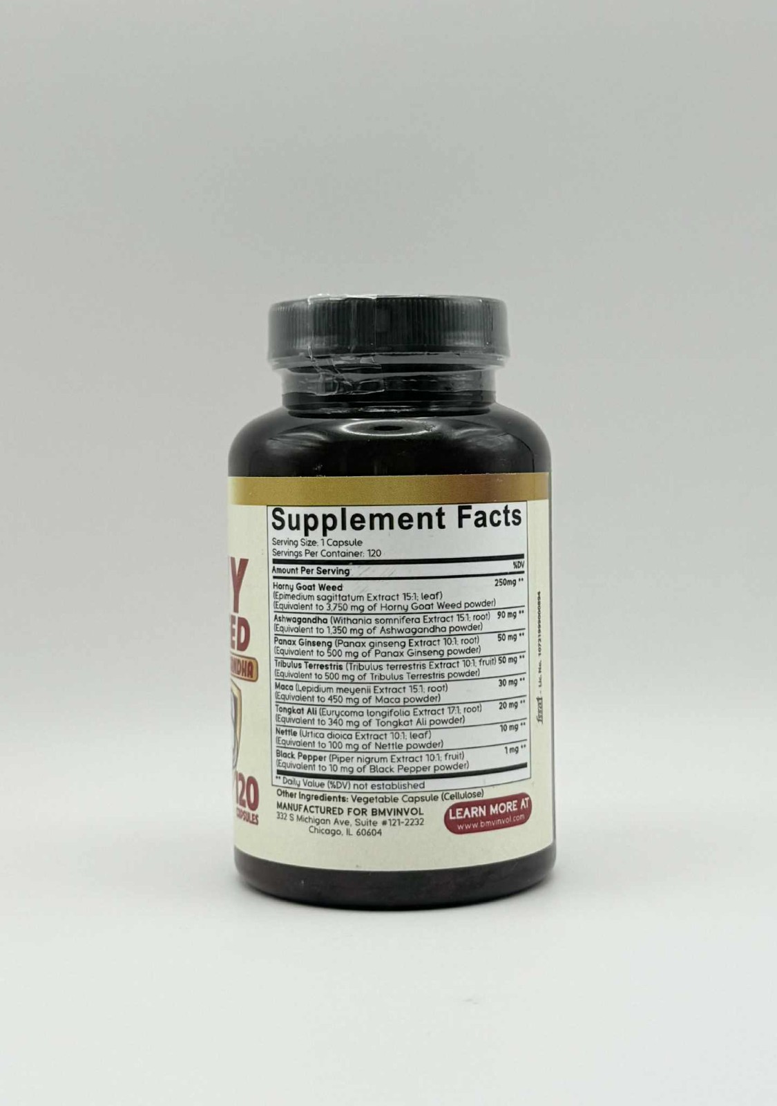 Horny Goat Weed 8 In 1 Herbal Supplement 90 Capsules Exp: 05/2027