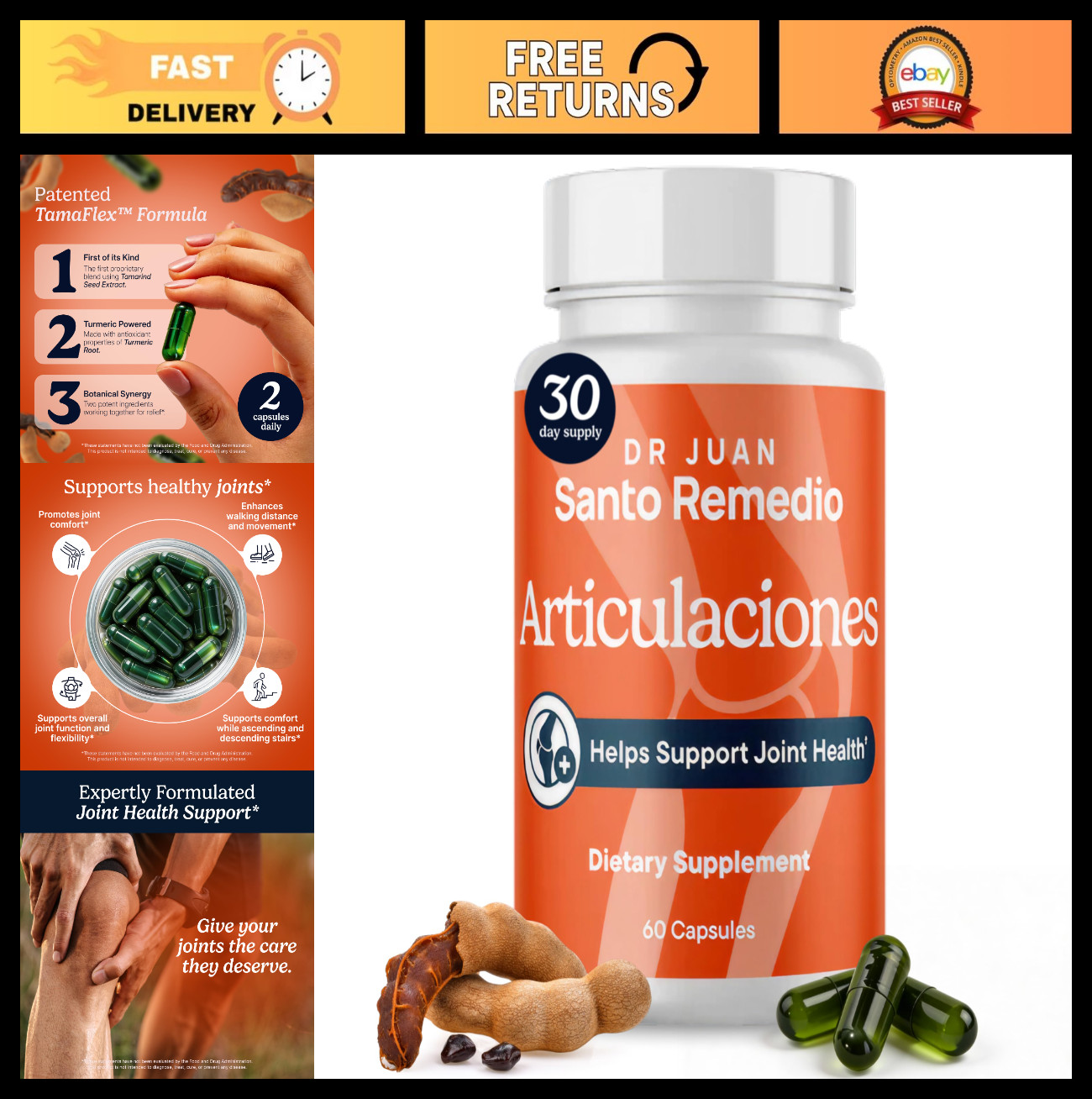 Joint Health Support Supplement – Promotes Comfort & Function, Clinically Proven