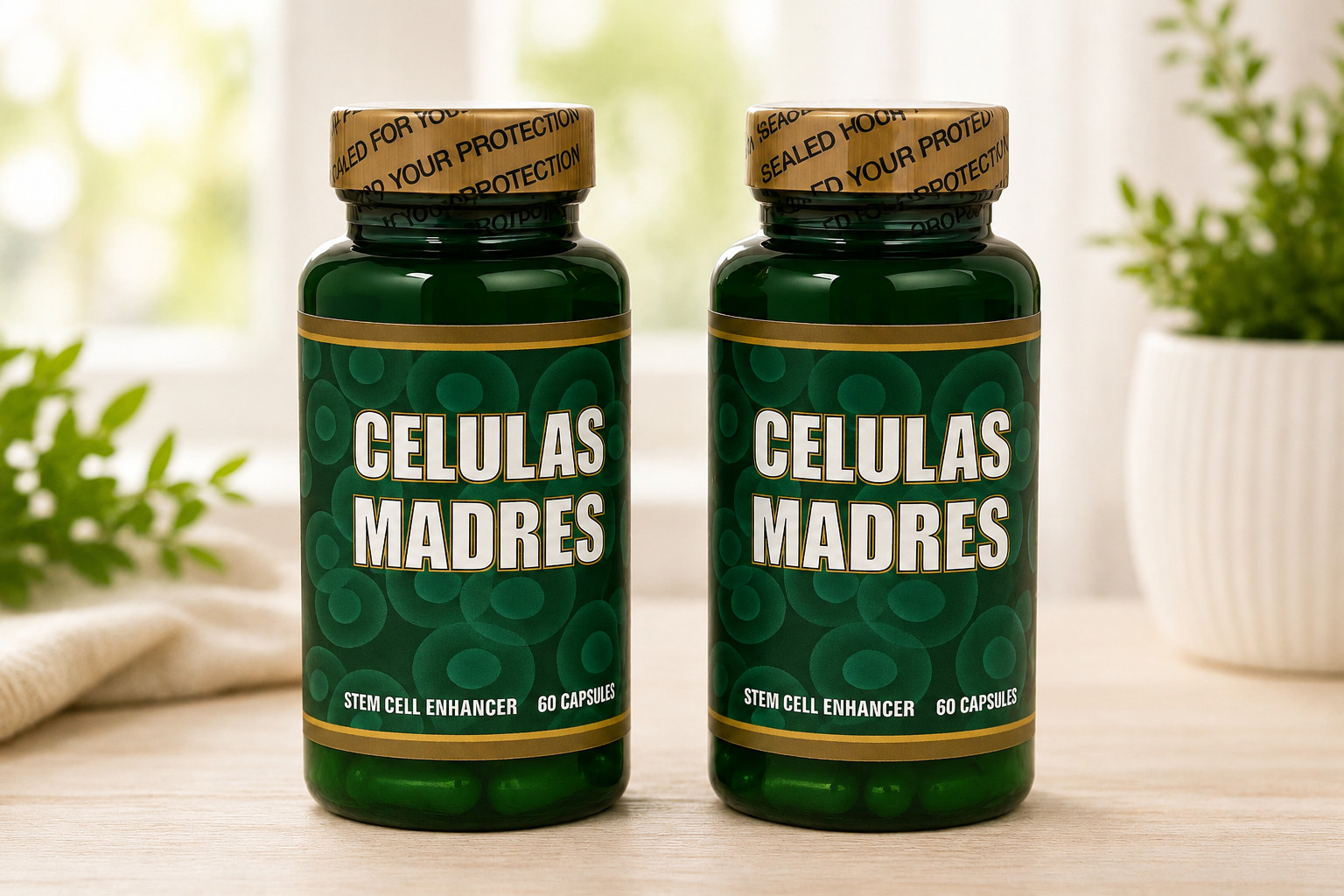 pack 2 Stem Cell Support | Celulas Madres 120 Caps with Spirulina AFA Vital