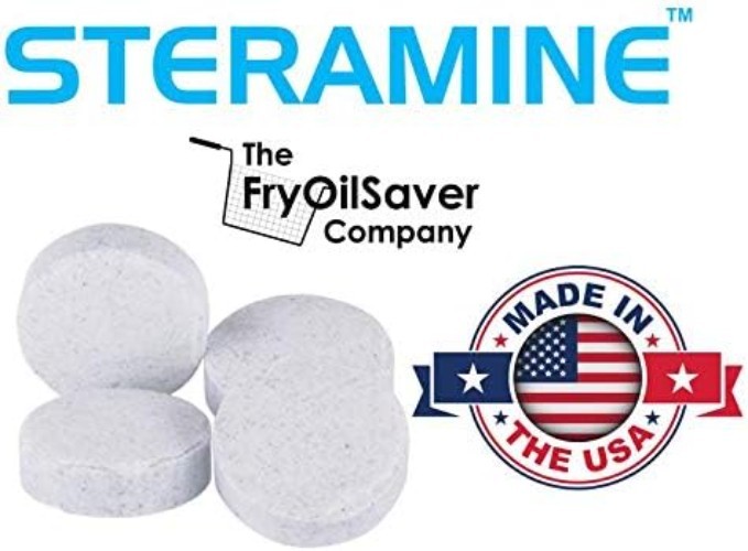 2 Bottles Steramine Sanitizer Tablets + 15 QT-10 Strips, 300 Total Tablets