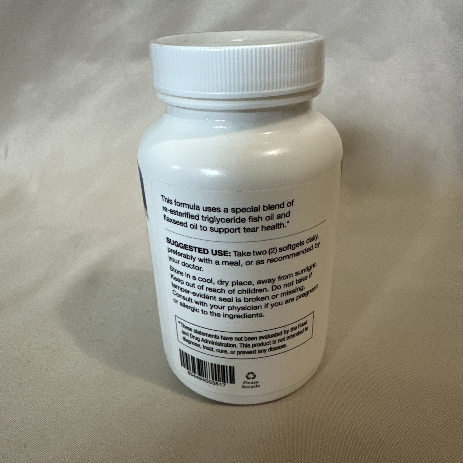Lipotriad NutriTear Dry Eye Omega-3 Supplement 60 Soft gels Healthy Eyes 03/26