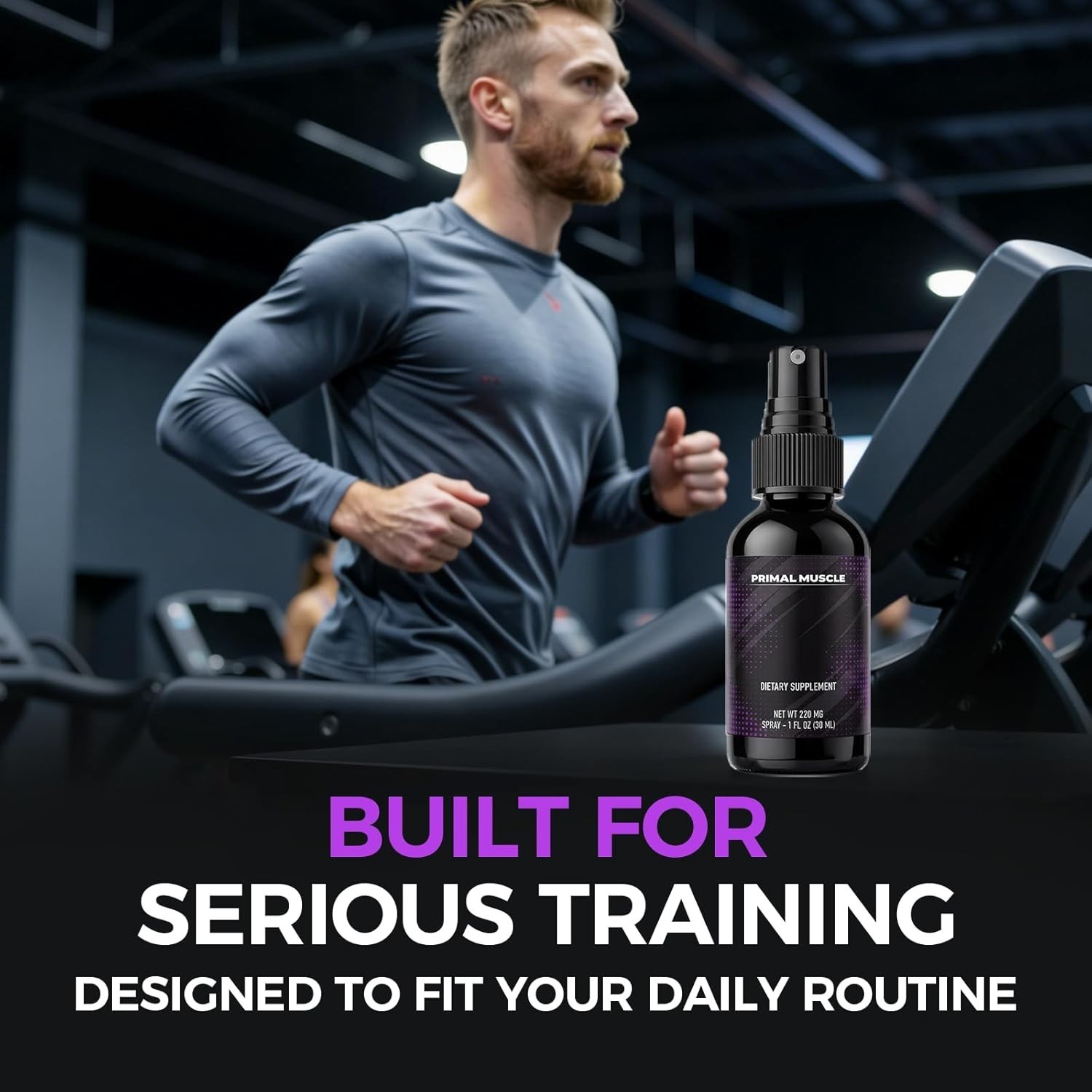 Primal Muscle Spray with Zinc Magnesium Vitamin B6, for Adult Fitness Lifestyle,