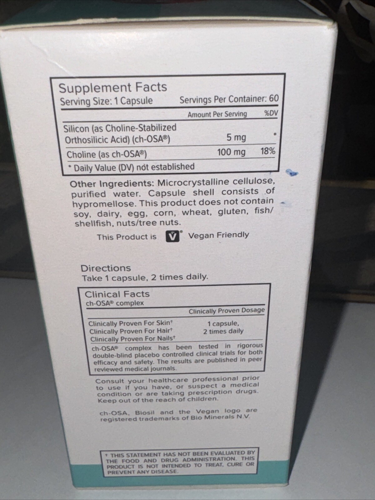 60 Capsule BIOSIL COLLAGEN GENERATOR CLINICALLY PROVEN CH -OSA 2 In 1 Exp 6/2026