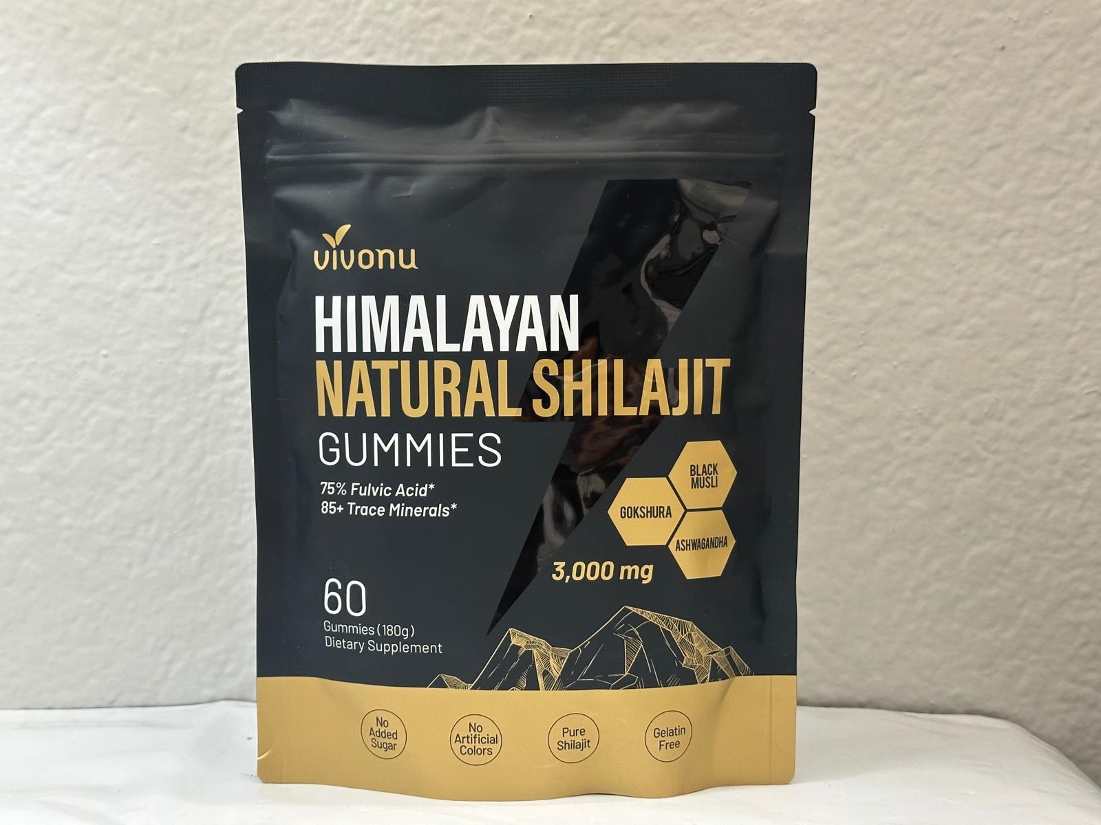 Pure Himalayan Shilajit Gummies No Added Sugar I 60 gummies High Potency