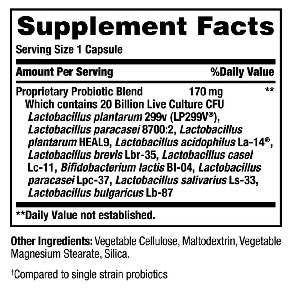 Nature’s Bounty Ultra Strength Probiotic 10 Capsules 70 Ct Digestive