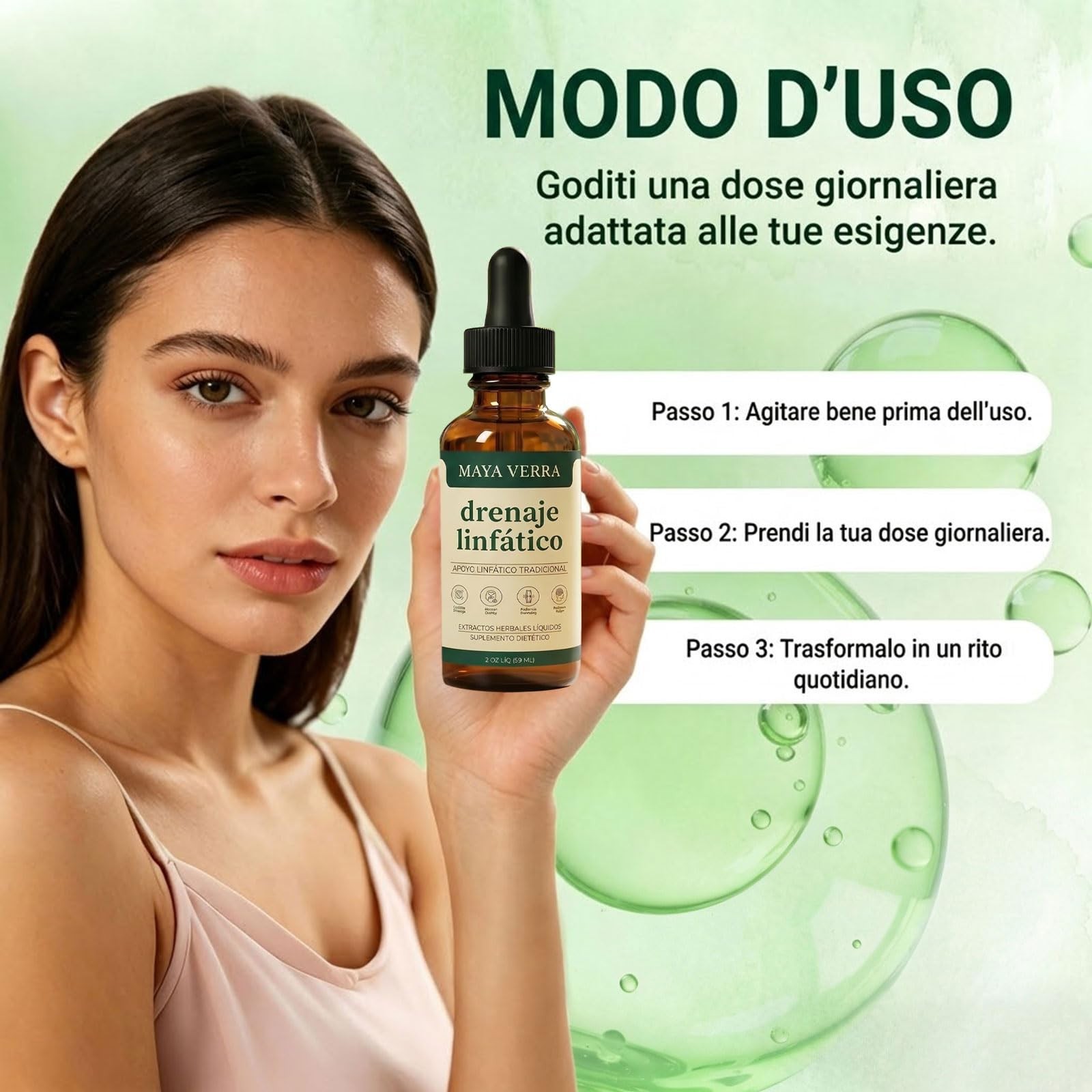 Mayaverra Drenaje Linfático Drops,natural herbal formula,gluten-free
