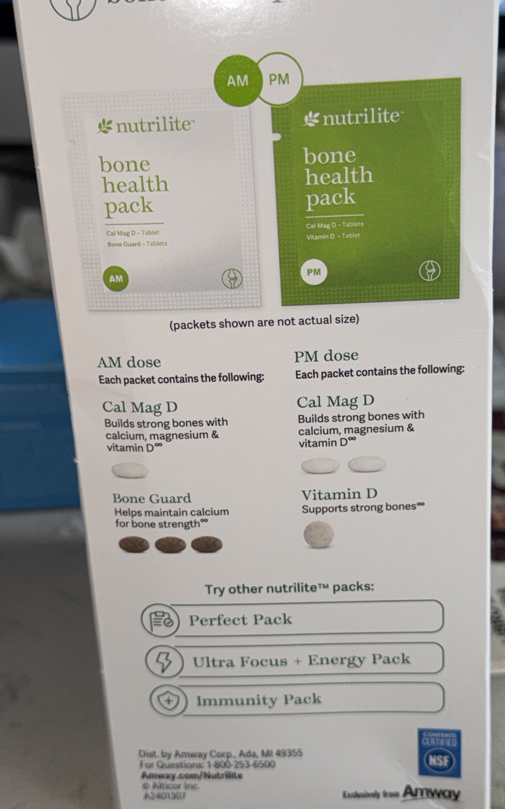 Nutrilite Bone Health Pack 60 Packets Free Shipping 🚚✅