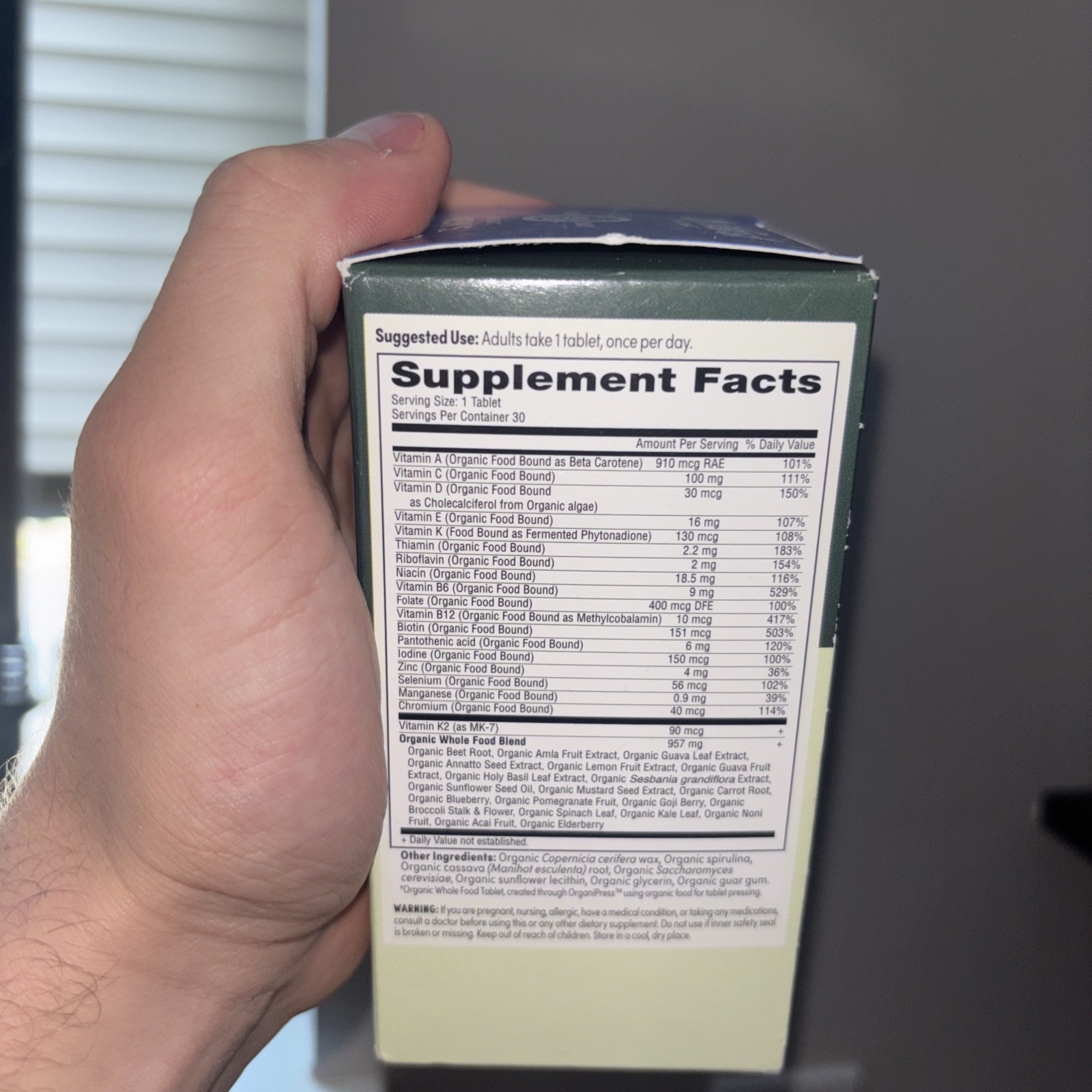 Natural Factors Whole Earth & Sea Men’s 50+ Multivitamin & Mineral Tablets – 120