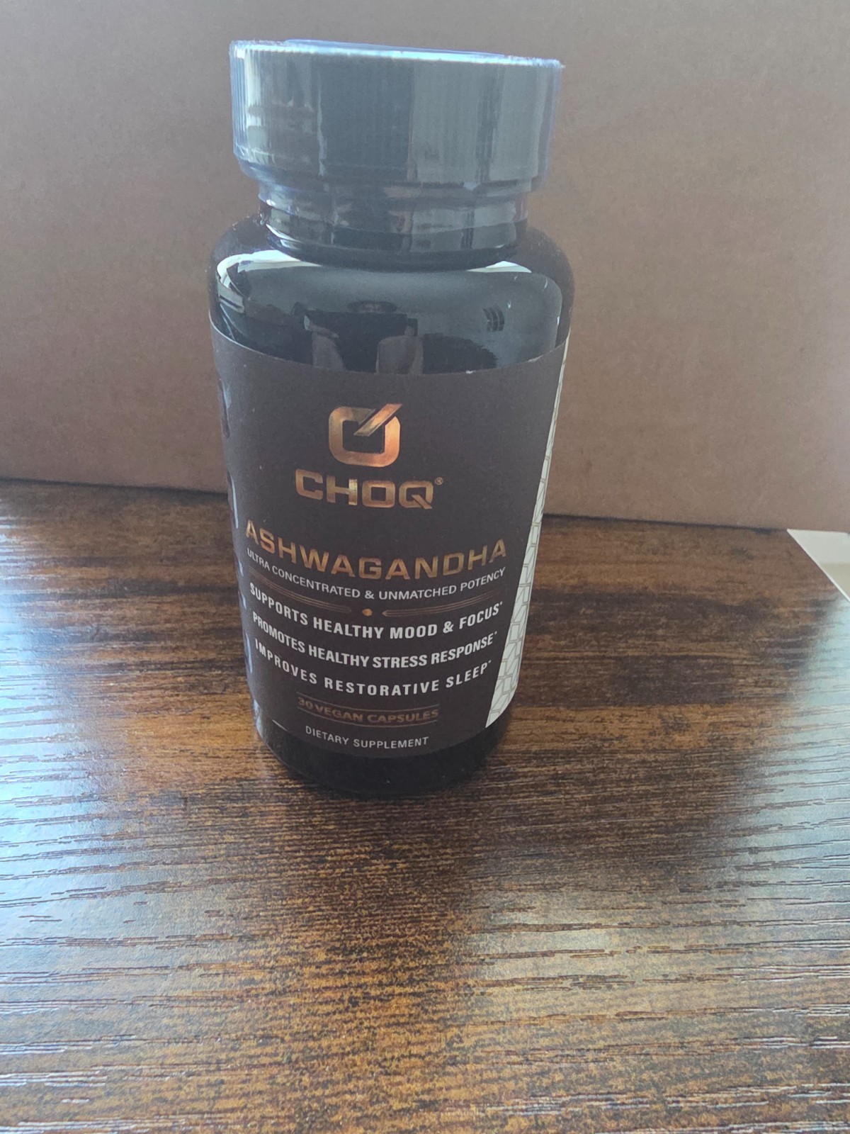 Choq Ashwagandha Supplents – 30 Capsules – Brand new – Vegan