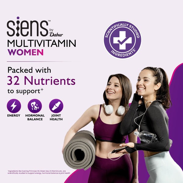 Siens by Dabur Multivitamin For Women| Daily Nutrition And Wellness Support Pack