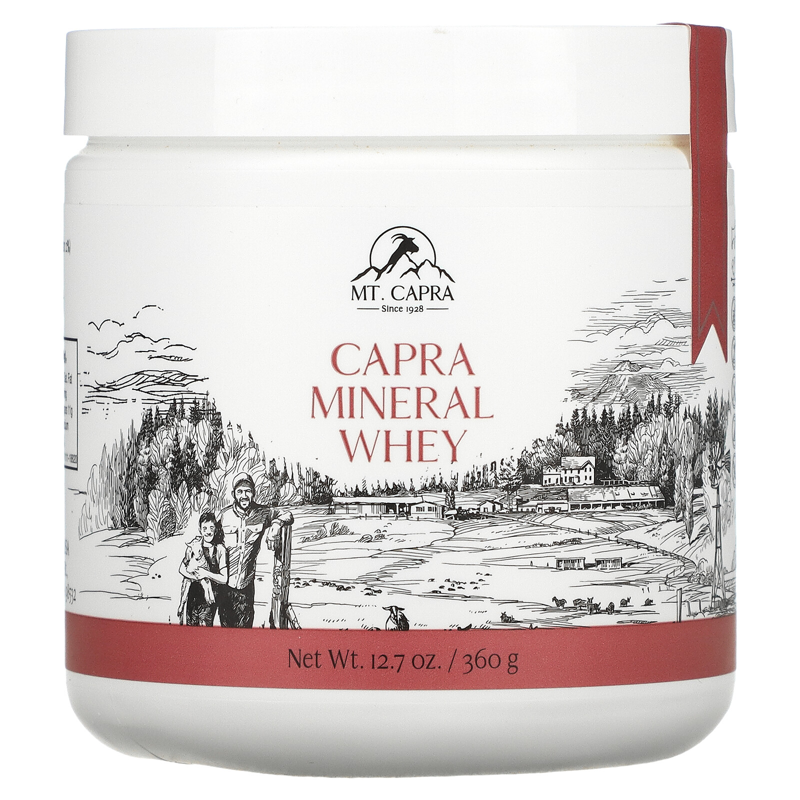 Mt Capra Capra Mineral Whey 12 7 oz 360 g All-Natural, Gluten-Free