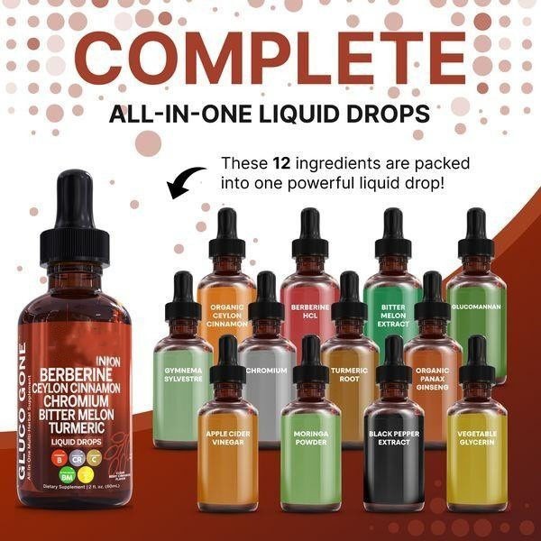 Berberine 3000mg Gymnema/Apple Cider Vinegar/Chromium/Ceylon Cinnamon 2oz Drops+