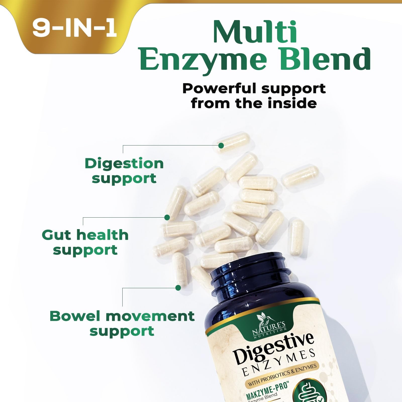 Digestive Enzymes – Super Multi Enzyme 120 Count (Pack of 1)