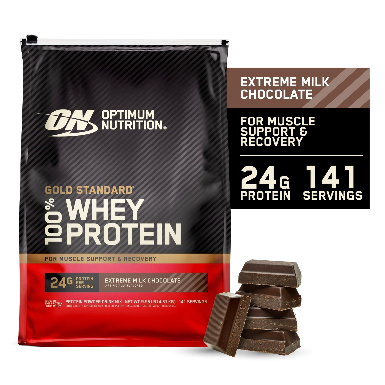 OPTIMUM NUTRITION 100% Gold Standard Whey Protein Extreme Milk Chocolate 10 lb