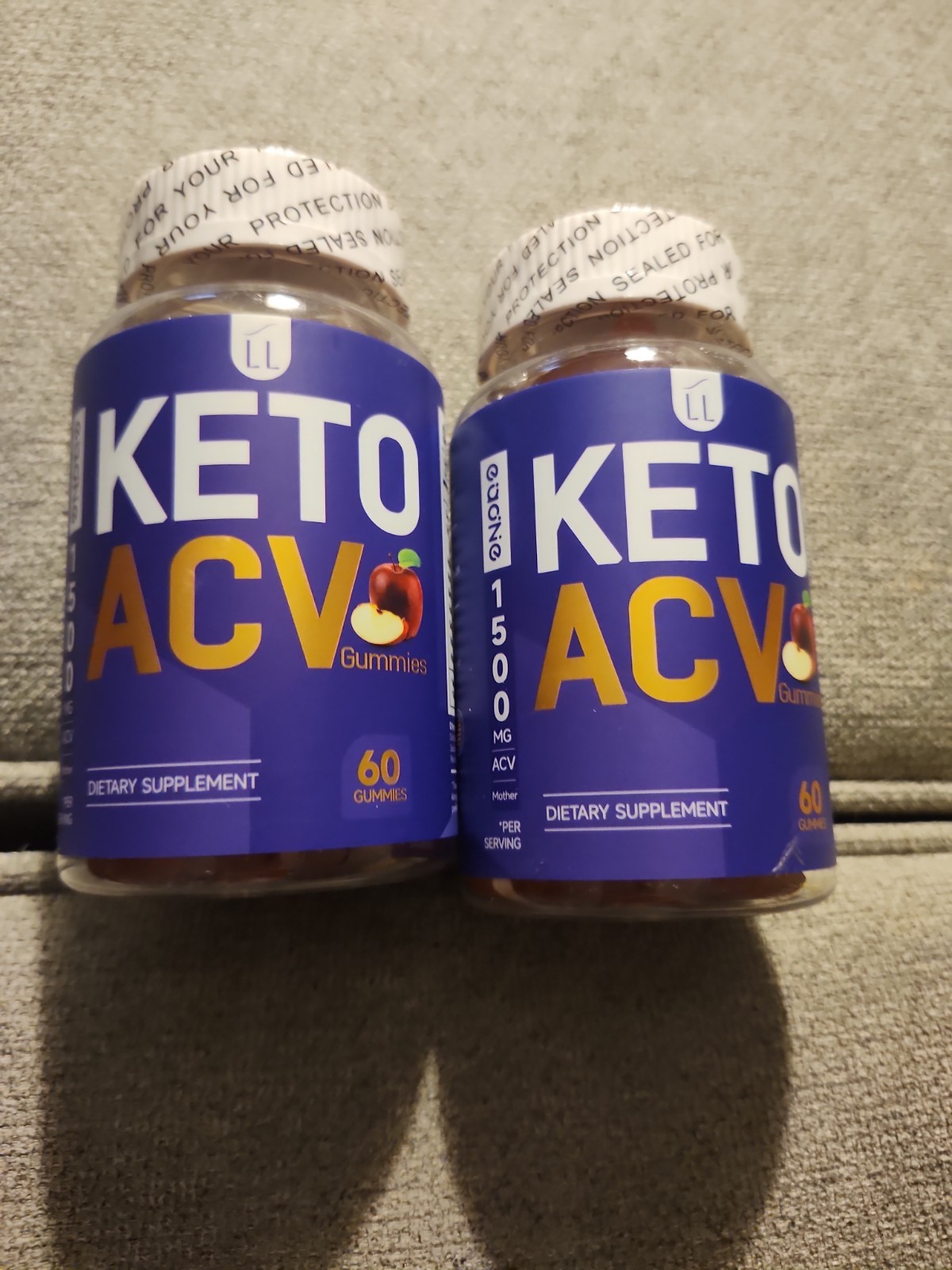 New Eaone Lean Light Keto ACV Gummies 60 Count 6/2026 Two Pack