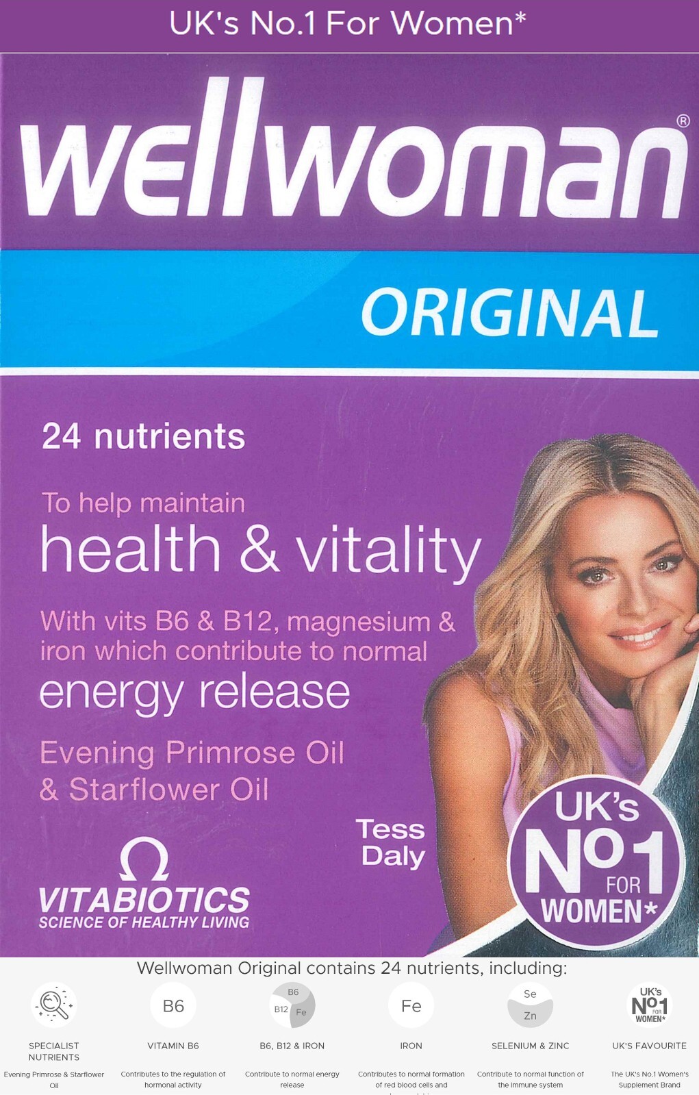 womens Multivitamin uk no 1 brand 24 nutrients Vitamins for health Supplement