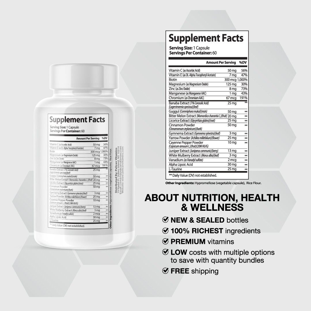 Glucoven- Blood Support- 3 Bottles- 180 Capsules