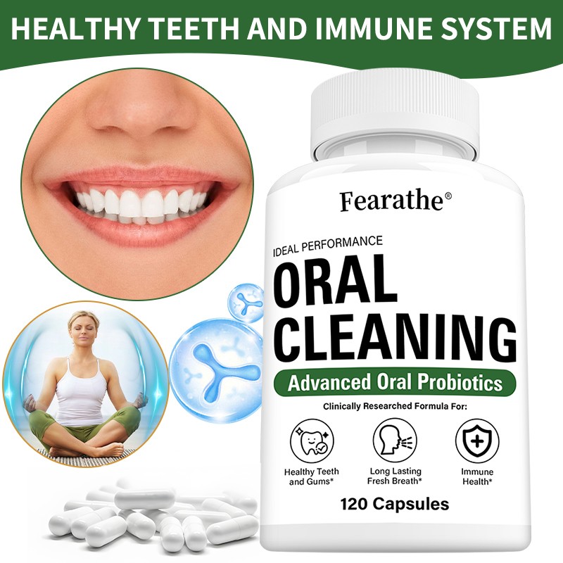Oral Cleaning Probiotics Supplements Improve Teeth Gums Bad Breath 120 Pills US