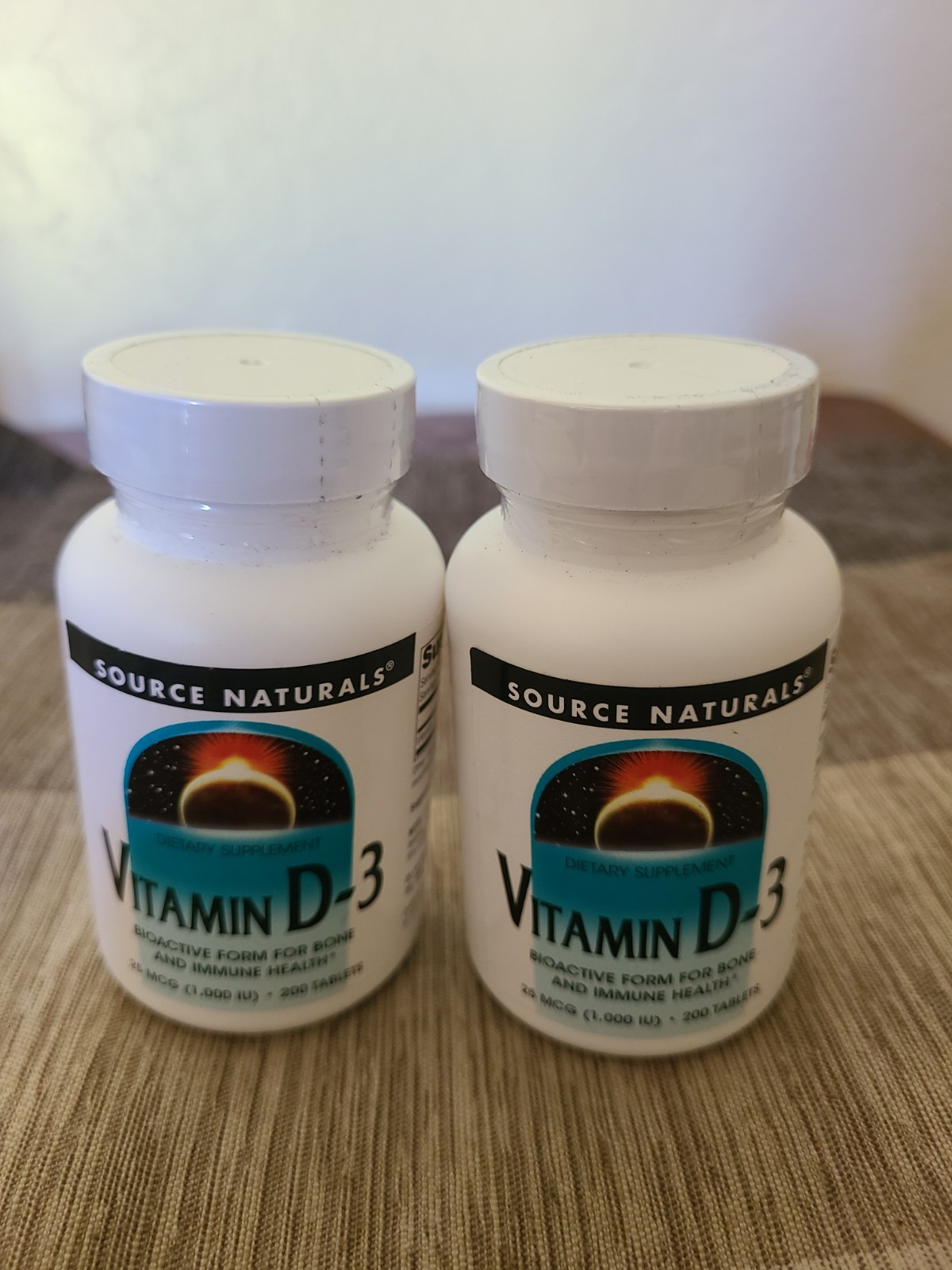 Vitamin D-3 1000 Iu Supports Bone & Immune Health 200 Tablets Buy 1 Get 1 Free!