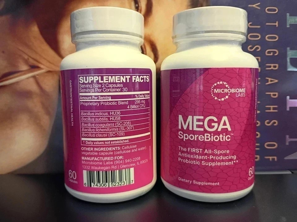 2 Pack Mega SporeBiotic Probiotic | High Potency for Microbiome Health NEW