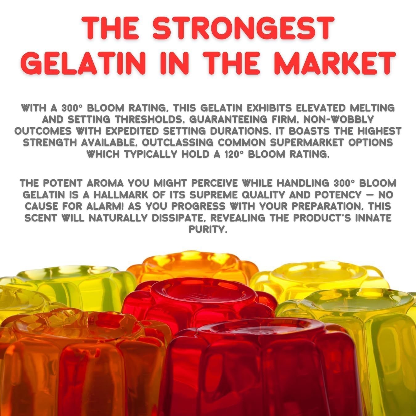 Beef Gelatin Powder 300 Bloom 4oz Unflavored Grenetina Thickener Mexico