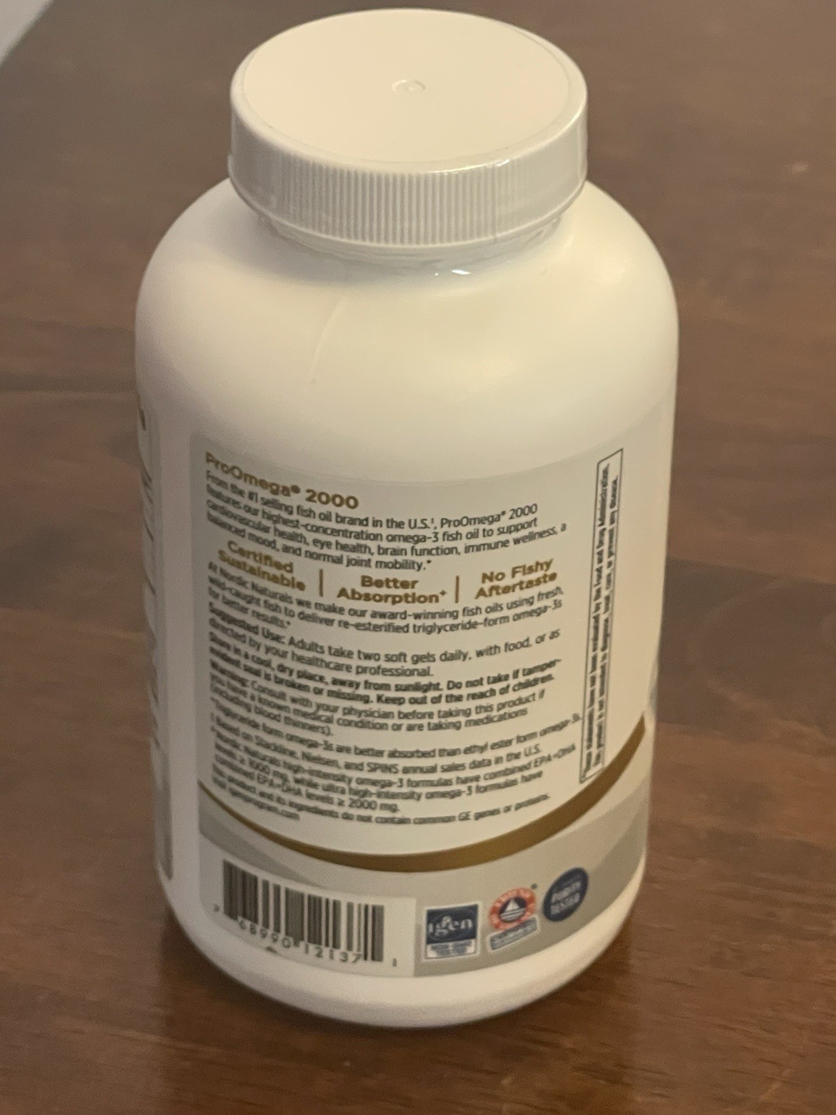 Nordic Naturals ProOmega 2000 Omega-3 Fish Oil 120 Soft Gels EXP 03/2029 Sealed
