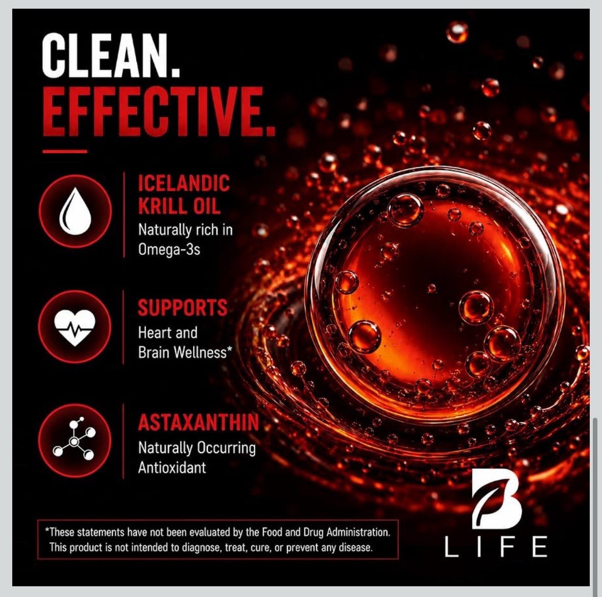 Antarctic Krill Oil High-Absorption Phospholipid Omega 3 EPA, DHA & Astaxanthin