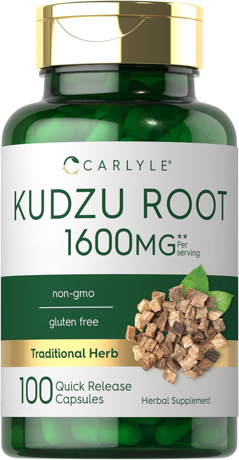 Carlyle Kudzu Root Supplement, 100 Extract Capsules, Non-GMO, Gluten Free