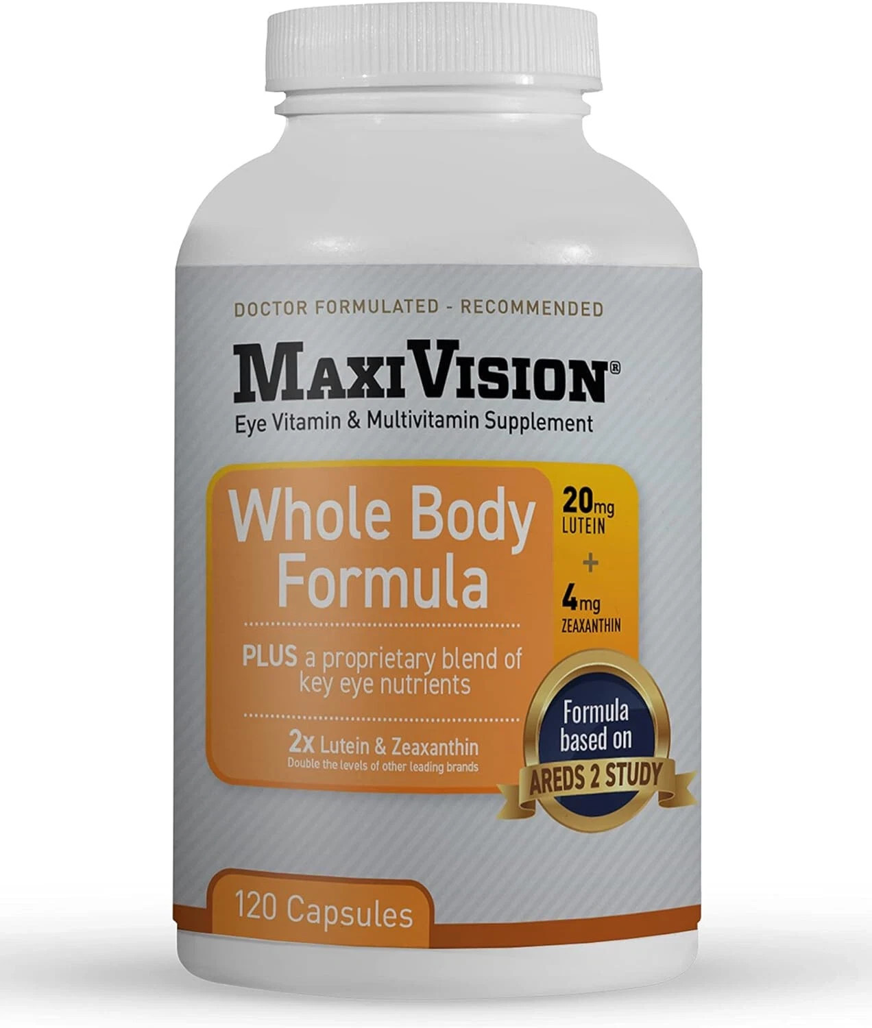 MaxiVision Whole Body Formula 360 Capsules (3 x 120 Pack) Multivitamin Supplemen