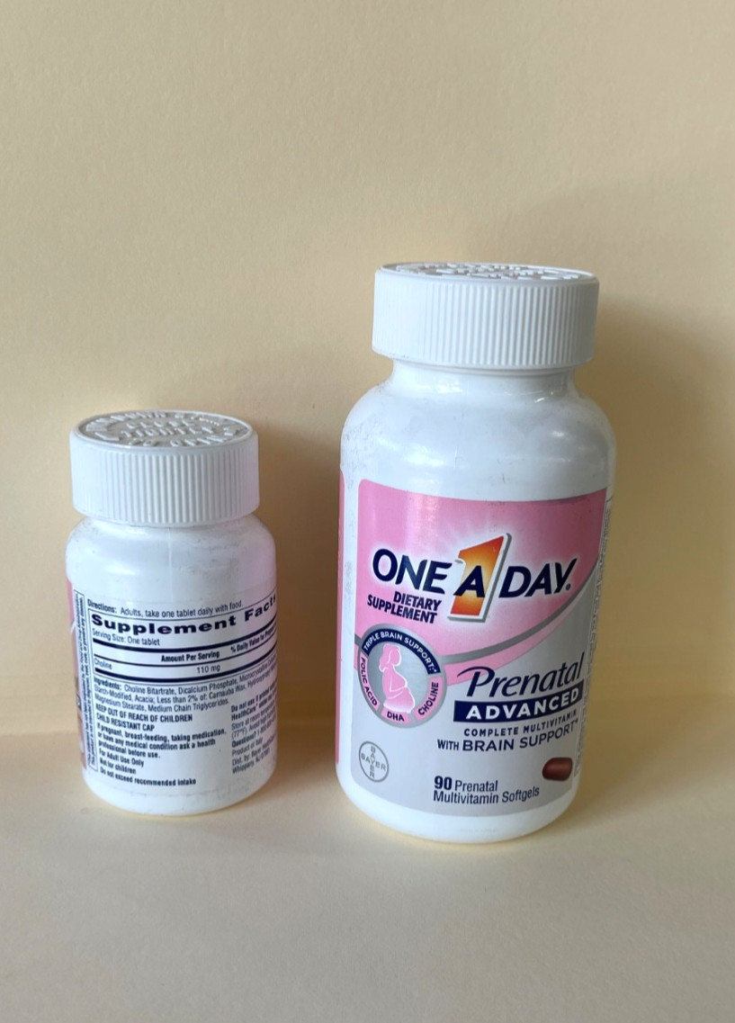 One A Day Prenatal Advanced Multivitamin + Choline DHA Folic Acid Iron 90+90 ct