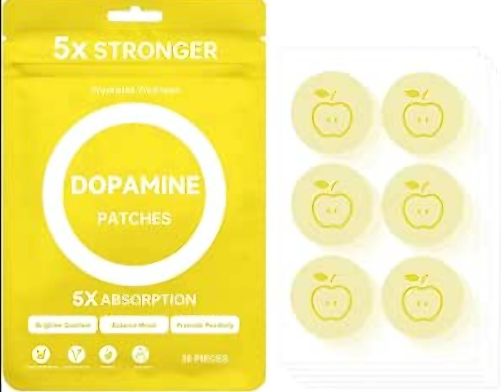 5xs Stronger Wearable Wellness Dopamine Patches 30ct Brand New