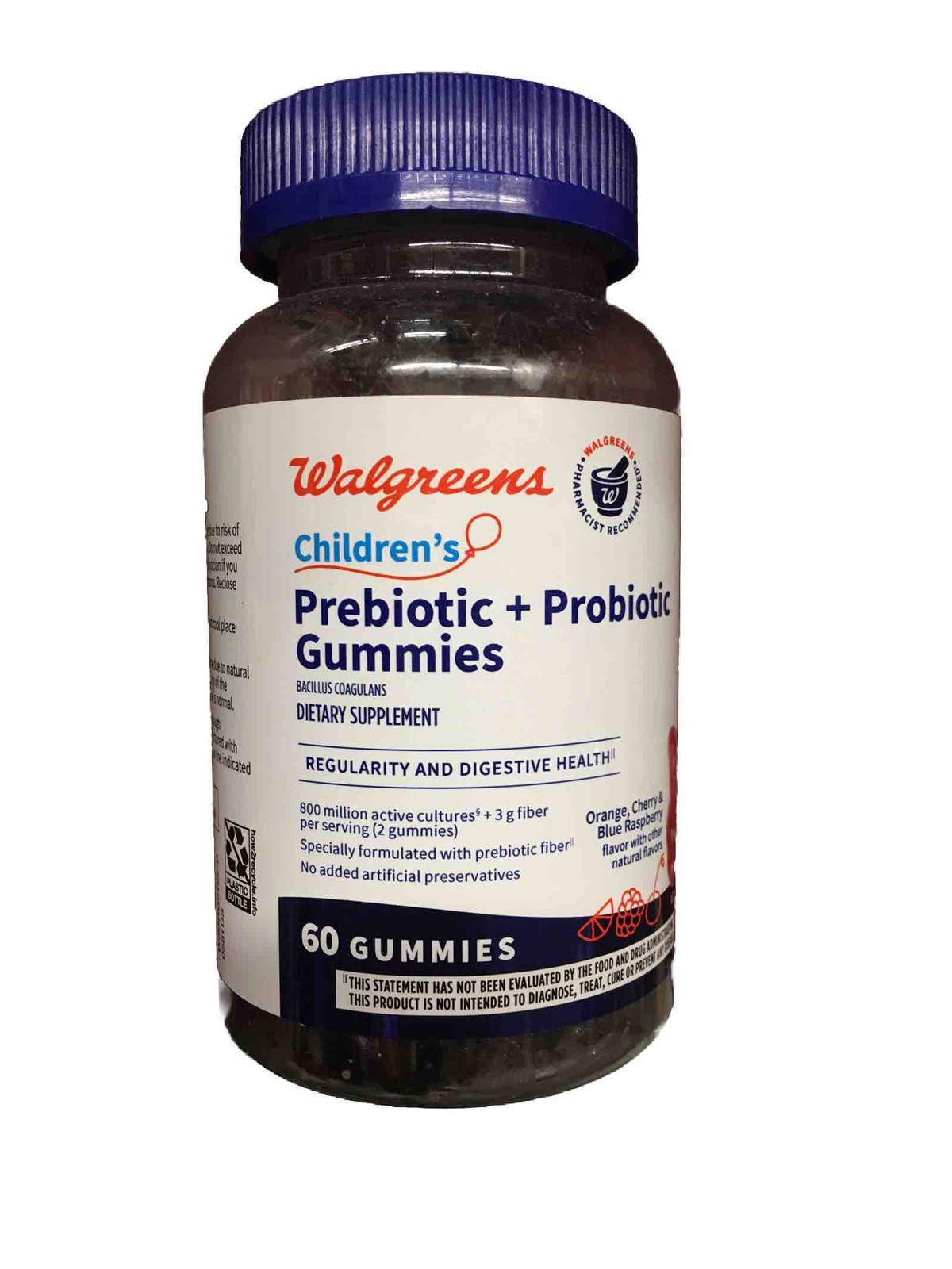 Walgreens Children’s Prebiotic + Probiotic Gummies 60 Gummies Dated 12/24 SEALED
