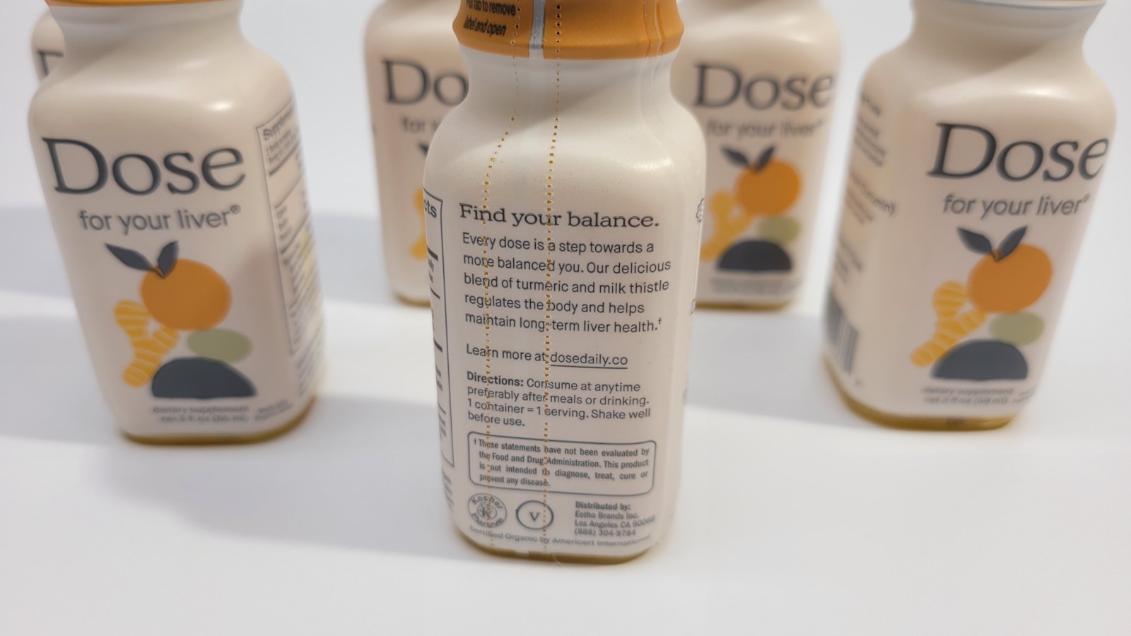6 PACK DOSE For Your Liver Support Supplement Cleanse 2oz Non-GMO Exp. 04/2028