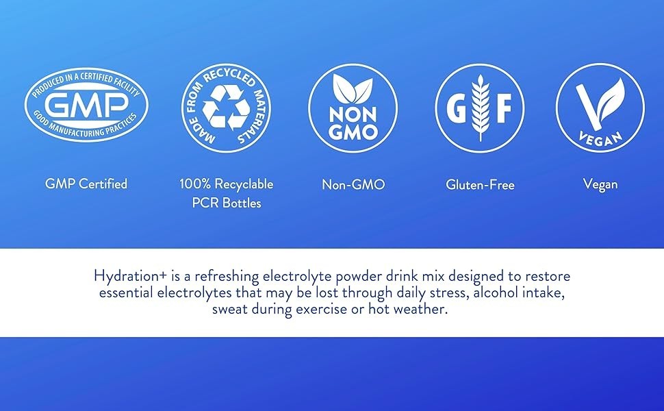 MRM Nutrition Hydration + Blueberry Açai Flavored Electrolyte Boost Cellular