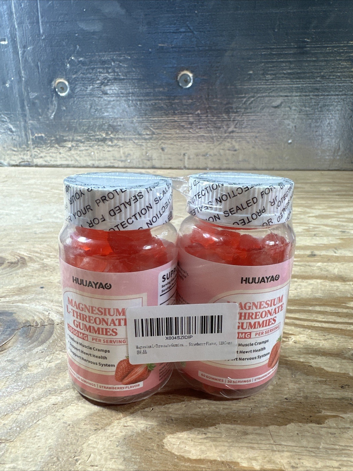 Magnesium L-Threonate Gummies 1000mg, 60 Count (Pack of 2)