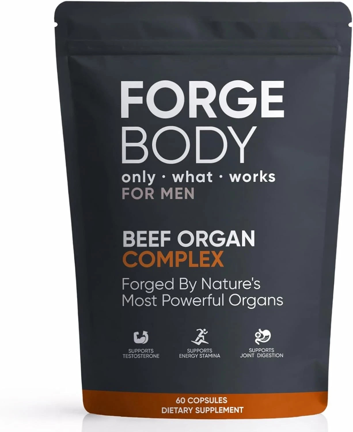 Forgebody Beef Organ Complex Capsules, Grass Fed & Pasture Raised – Total Body W