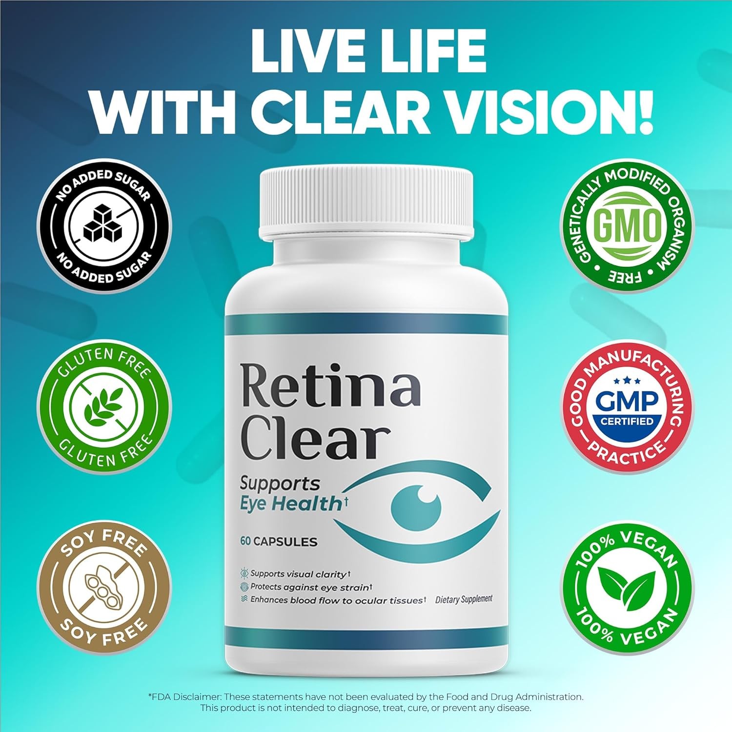 3X Vision Support Supplement–Eye Health Formula with Lutein,Zeaxanthin,Quercetin