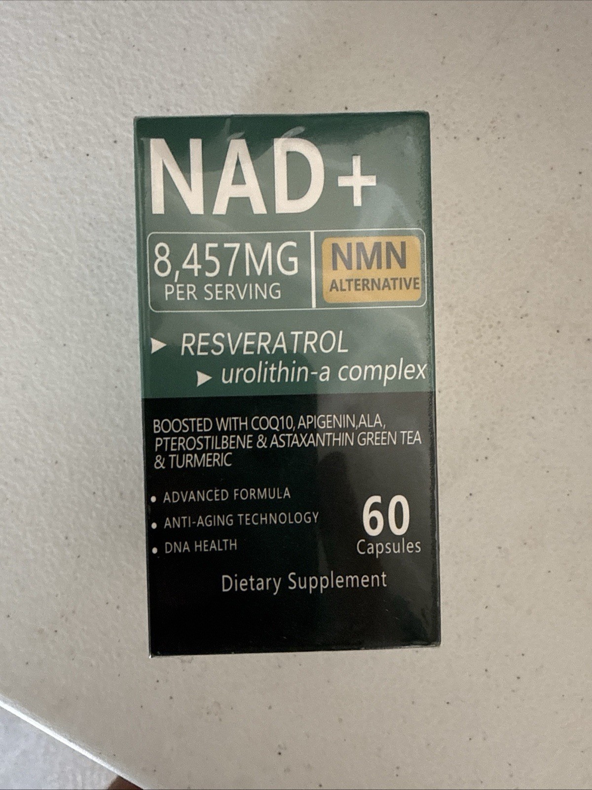 NAD Supplement with Resveratrol, NMN Alternative 8,467 Mg , NAD Plus… 60 Caps