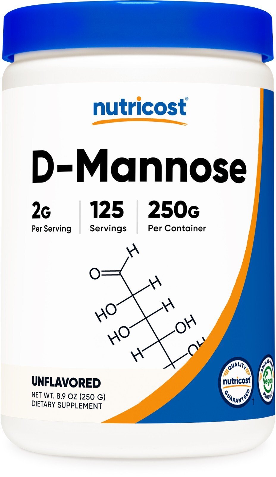 Nutricost D-Mannose Powder 250 GMS, 2g Serving, Non-GMO, Gluten Free