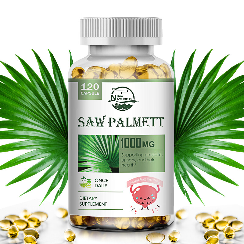 Saw Palmetto 1000 MG Premium Prostate Health Support Supplement for Men Health