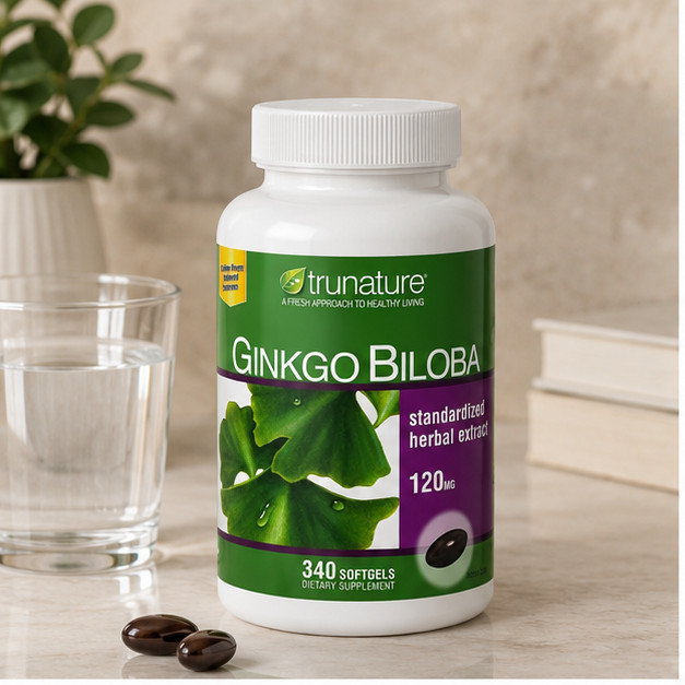 2-Pack Trunature Ginkgo Biloba 120mg, 340 Softgels