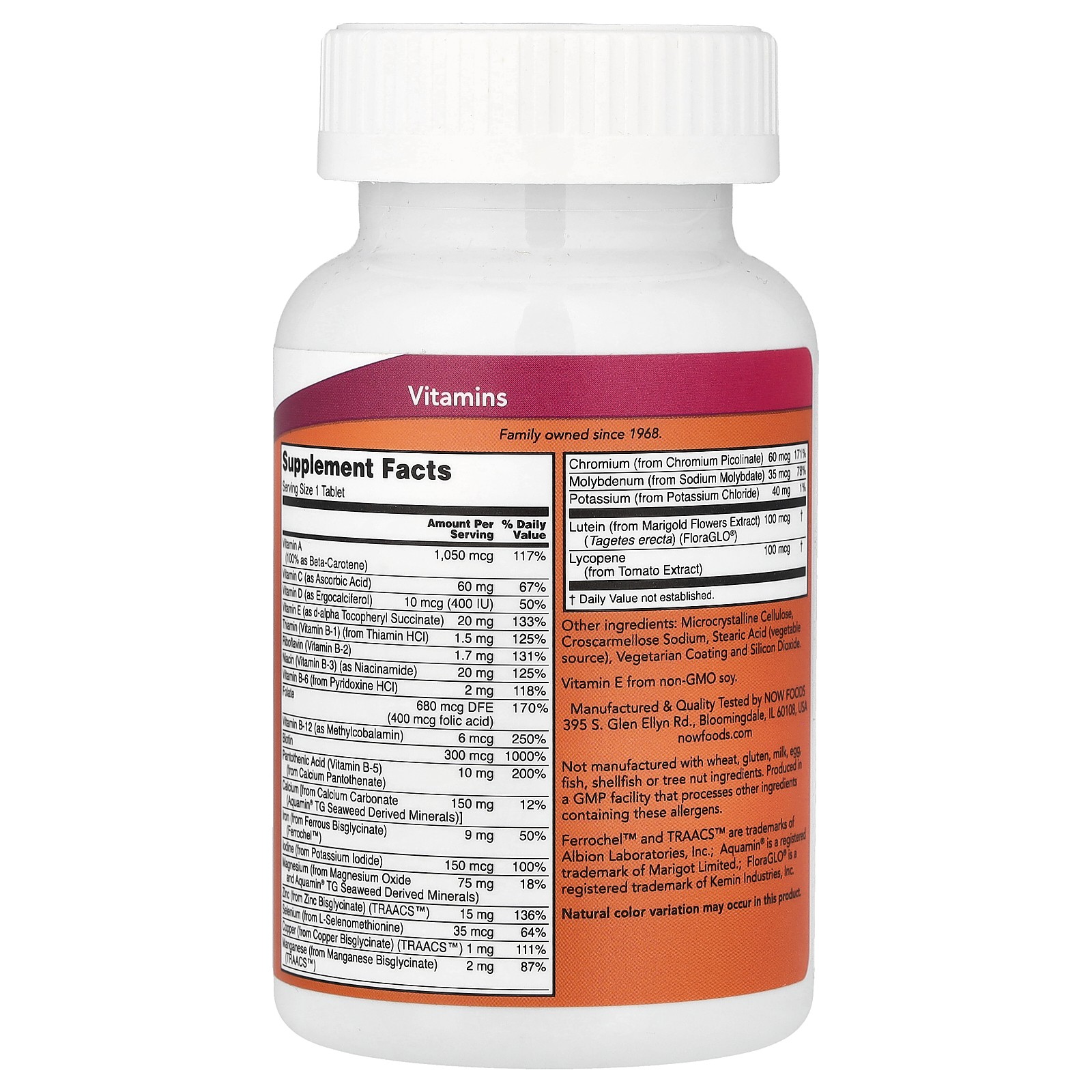 Daily Vits, Multi Vitamin & Mineral, 100 Tablets