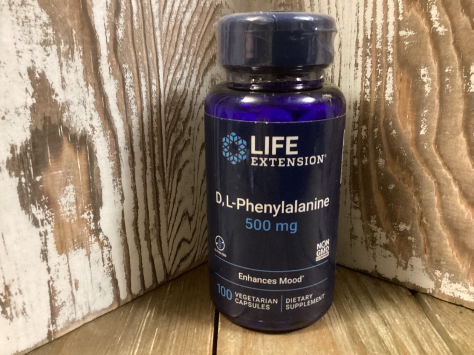 D, L-Phenylalanine 500 mg, 100 Vegetarian Caps Life Extension 11/2024