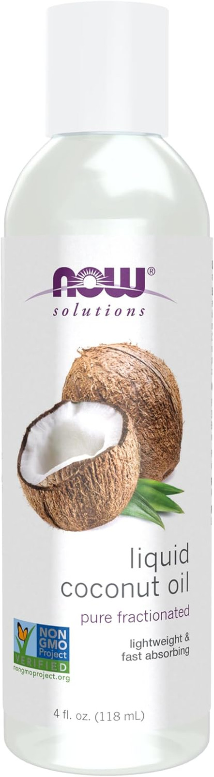 Solutions, Liquid Coconut Oil, Light and Nourishing, Promotes Healthy-Looking Sk