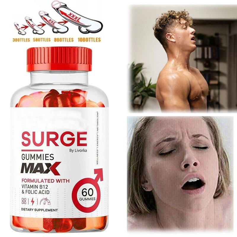 Improved Vital Surge Male Gummies Maximum Strength Vital Surge Advanced Formula