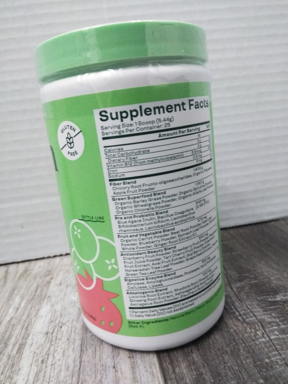 Bloom Nutrition Greens & Superfoods Powder, Mixed Berry, 25 Servings 4.8oz