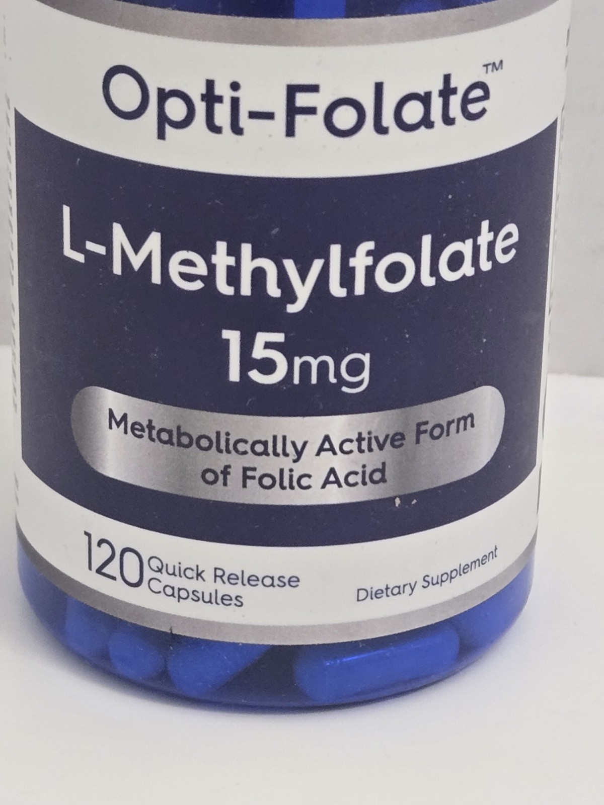 L Methylfolate 15mg 120 Capsules Opti-Folate Exp 1/28 SEALED