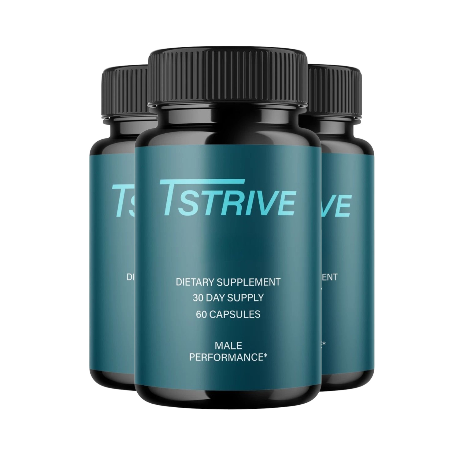 3-Pack TStrive Capsules – T Strive Formula Support for Male Health – 180 Caps