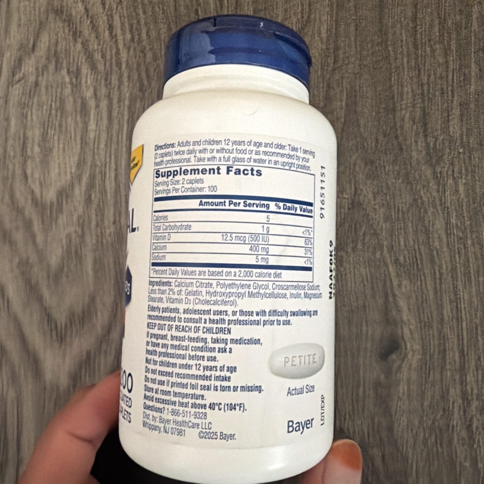 Citracal Petites, Highly Soluble, Easily Digested, 400 mg Calcium Exp 08/2025