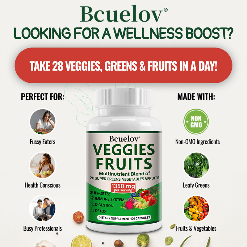Fruits and Veggies Supplement Balance of Daily Nature Fruits & Vegetables 30-120